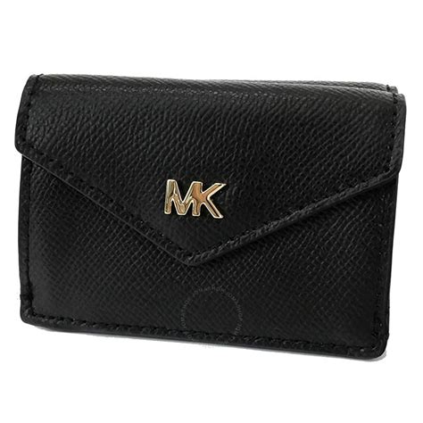 michael michael kors tri-fold leather wallet|Michael Kors crossgrain leather wallet.